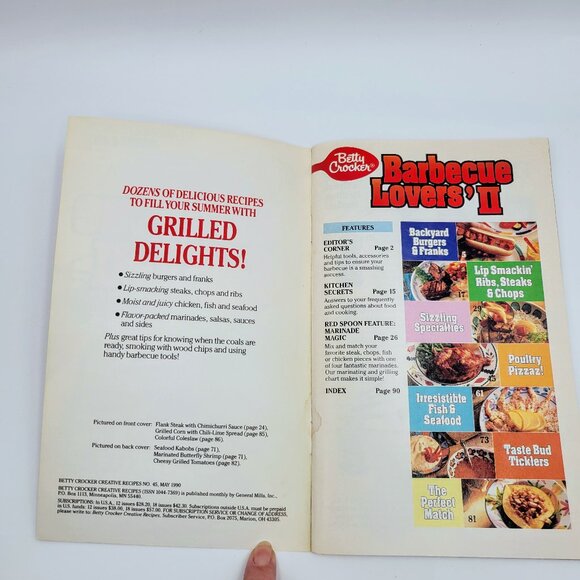 Betty Crocker 1992 Easy Summer Get-Togethers And 1990 Barbecue Lovers II Cookboo - Picture 7 of 9